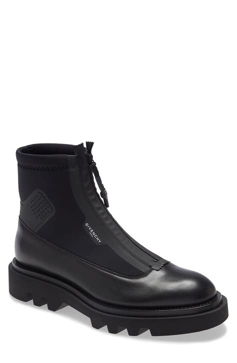 givenchy boots mens|givenchy zip combat boot.